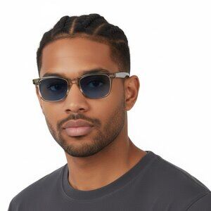 New Garrett Leight TORREY SUN Pacifica Square Unisex Sunglasses 2148 CLCR/PAC 51